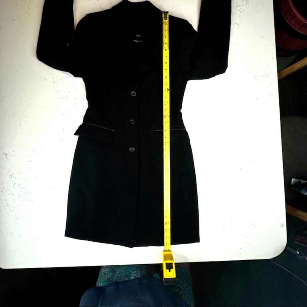identify Womens Sz 4 Black Peacoat Jacket - Picture 9 of 14